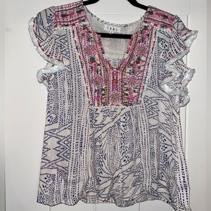 South Boutique THML floral flowy top size small